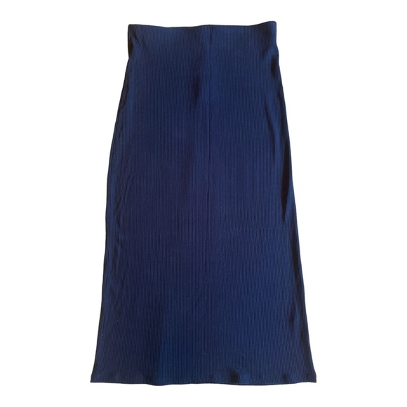 Aritzia Wilfred BLACK Janine Skirt ribbed body-con, size small - Picture 7 of 9